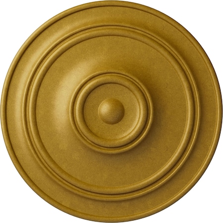 Ekena Millwork Small Classic Ceiling Medallion (Fits Canopies up to 10"), 40 1/4"OD x 3 1/8"P, Pharaohs Gold CM40CLPGS